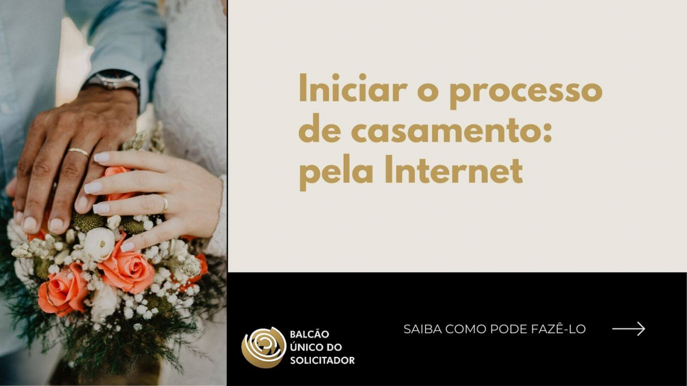 Iniciar o processo de casamento: pela Internet