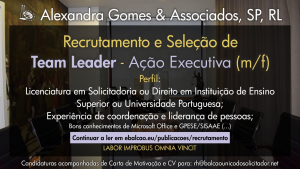 Recrutamento e Seleção de Team Leader - Ação Executiva