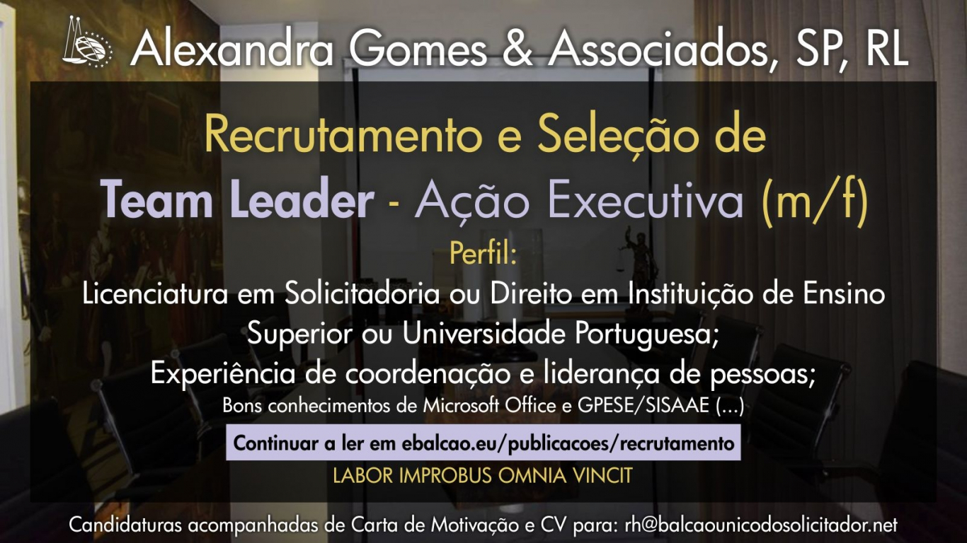 Recrutamento e Seleção de Team Leader - Ação Executiva